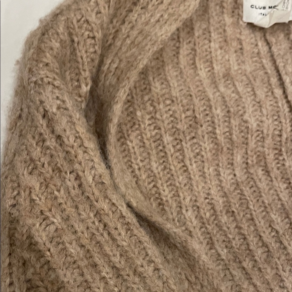 Club Monaco Tan Ribbed Cardigan - Picture 3 of 4